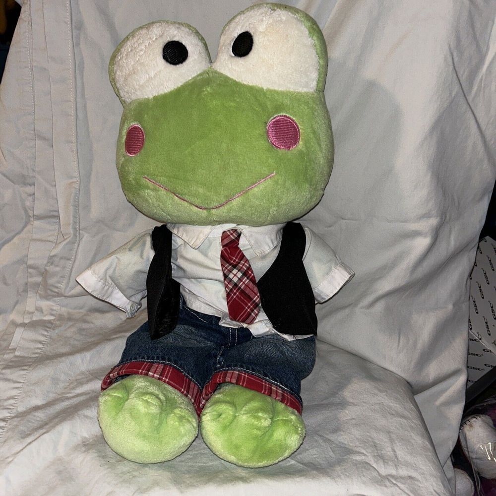 Build A Bear 50th Anniversary Sanrio 17" Keroppi Limited Ed Plush Frog‎ BAB